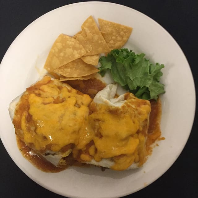Wet Chorizo Burrito.
