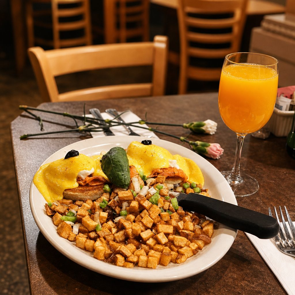 Salmon Avocado Benedict.