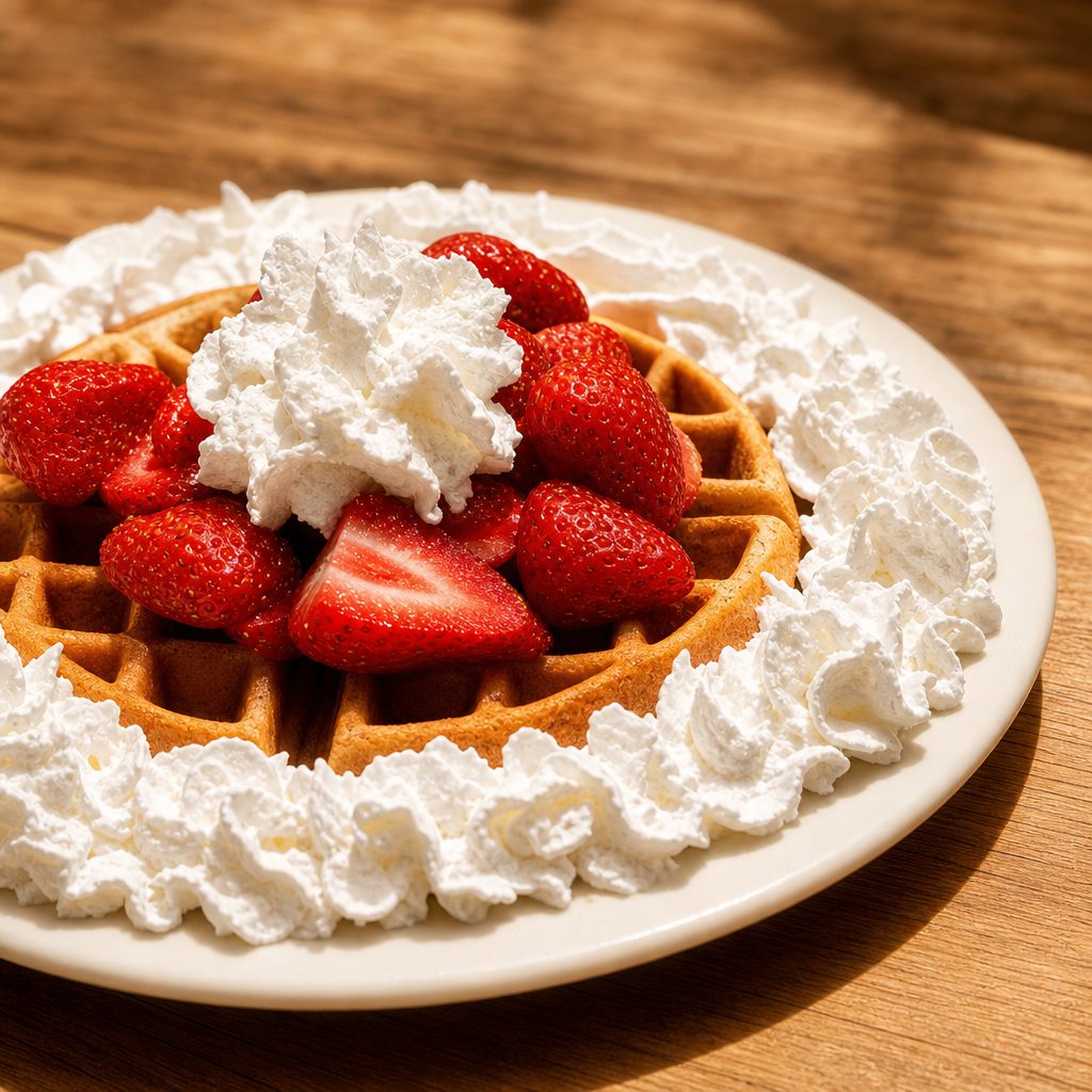 Belgian Style Waffle.